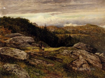  Path Oil Painting - A Welsh Hillside Path Benjamin Williams Leader